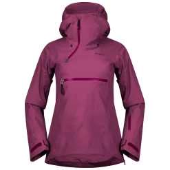 Jas Bergans Women Stranda Ins Hybrid Anorak Beet Red